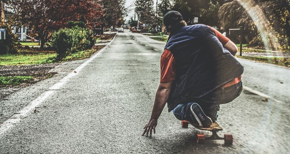 Longboarding.
